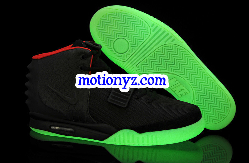 Nike Air Yeezy 2 NRG Solar Red Glow in the dark